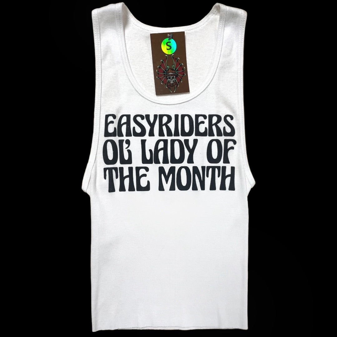 Easyriders Ol’ Lady of the Month White Tank Top